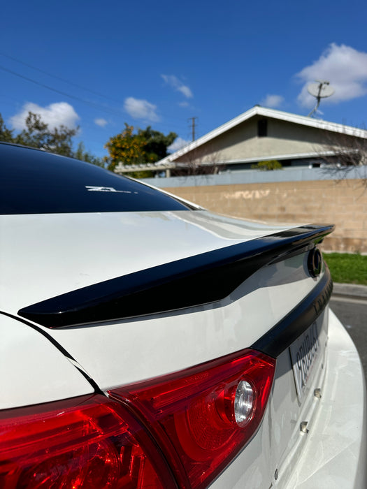 Q50 Oem style gloss black spoiler