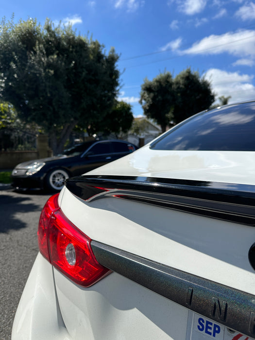 Q50 Oem style gloss black spoiler