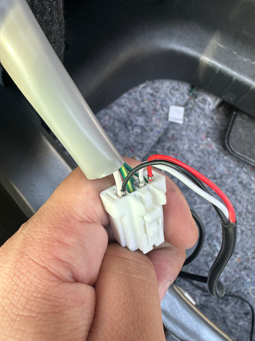 Gloss black rear diffuser