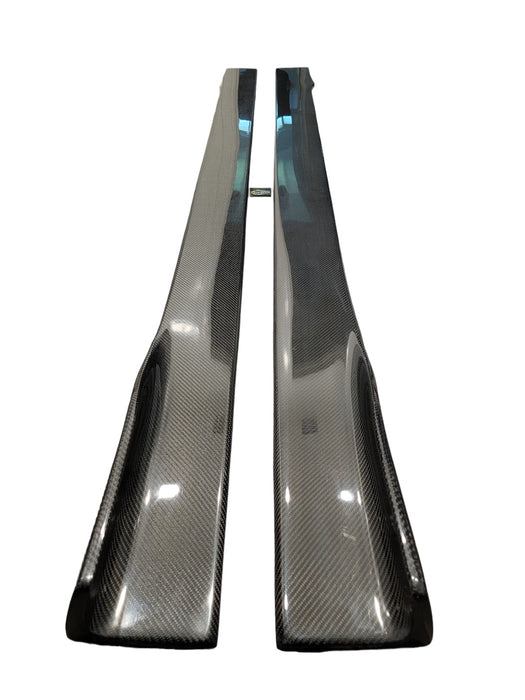 Carbon fiber side skirts
