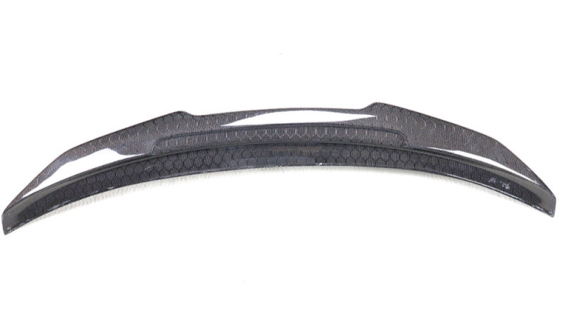 H Style carbon trunk spoiler