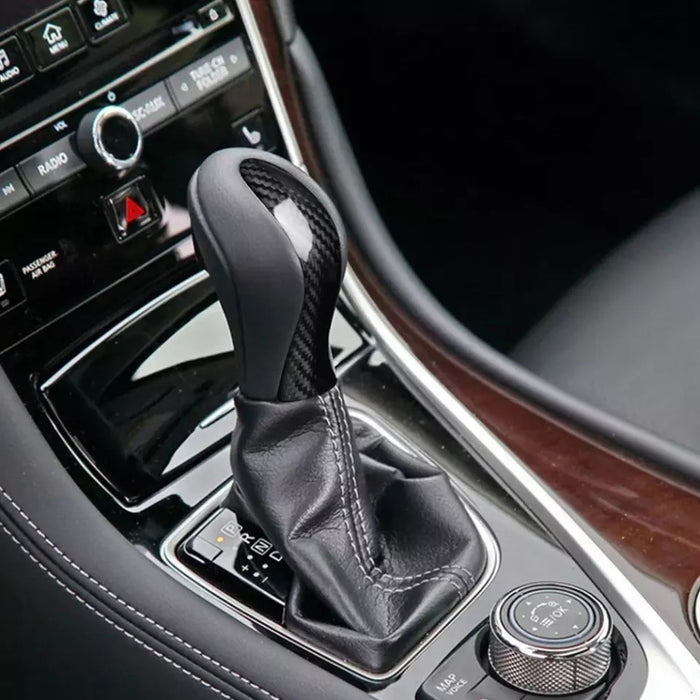 Q50 carbon fiber shift knob cover