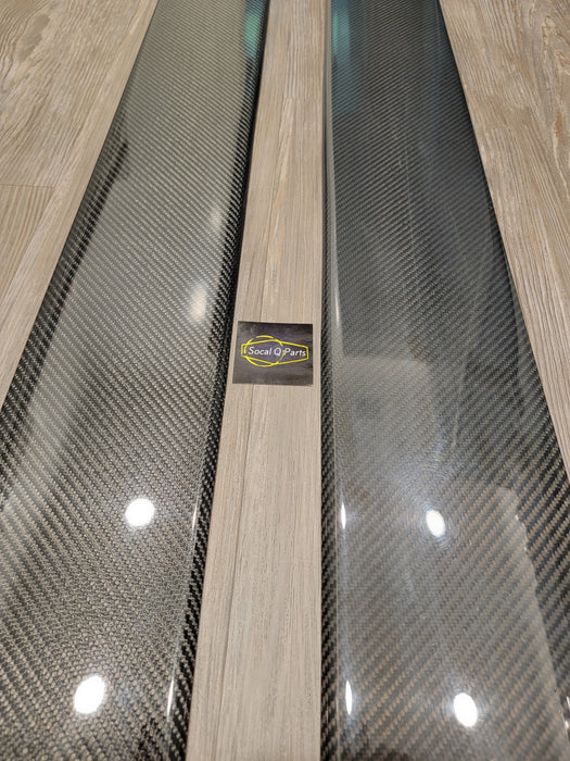 Carbon fiber side skirts