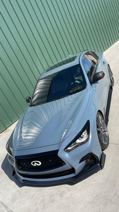 Carbon fiber side skirts