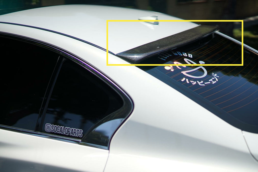 Carbon fiber q50 Rear Window visors