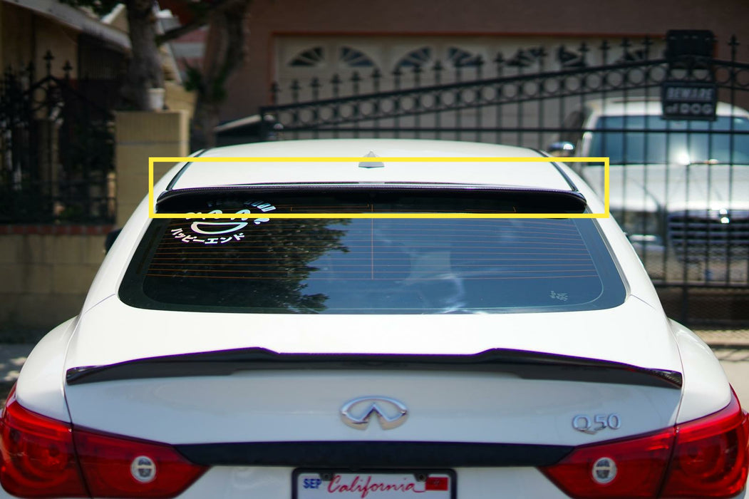 Carbon fiber q50 Rear Window visors