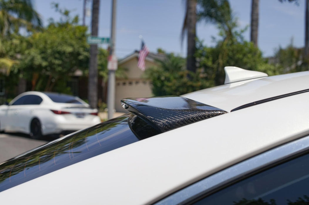 Carbon fiber q50 Rear Window visors