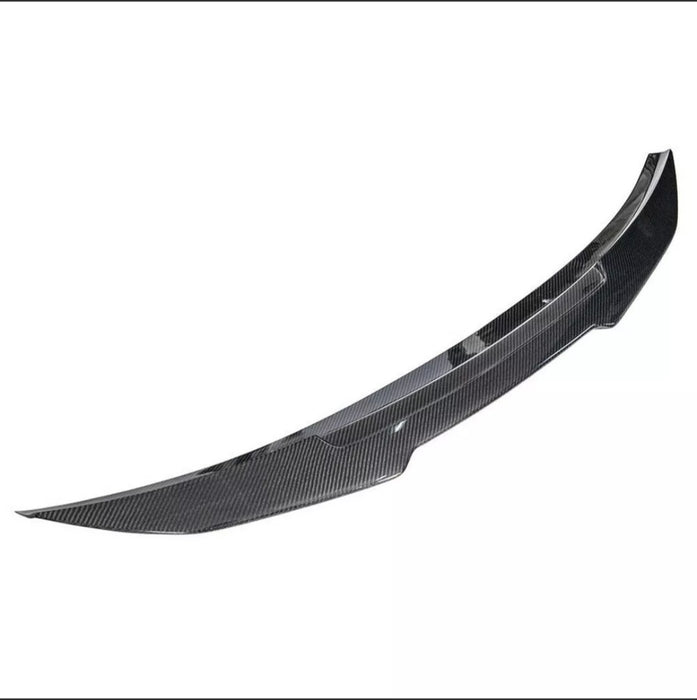H Style carbon trunk spoiler