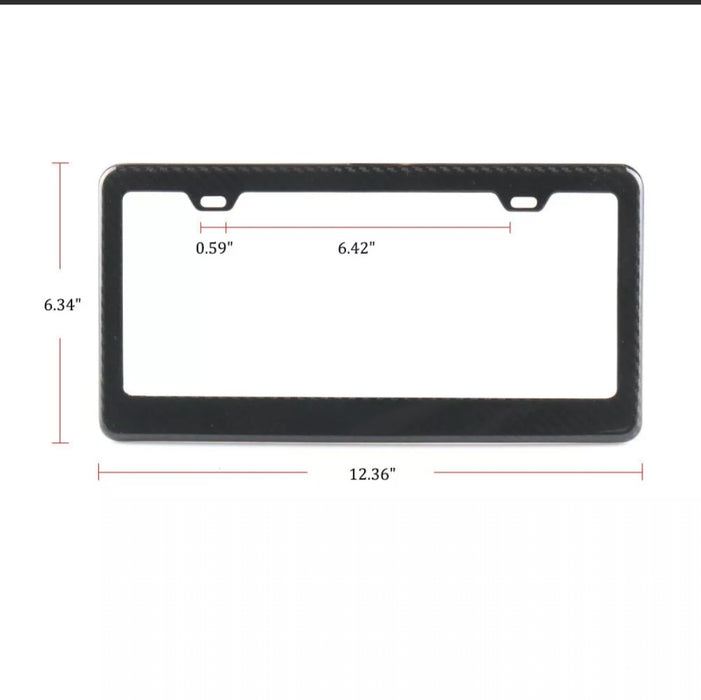 Full Carbon license plate frame