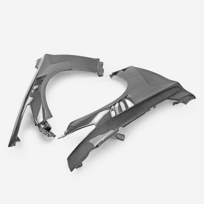 Q50 double vented carbon fenders