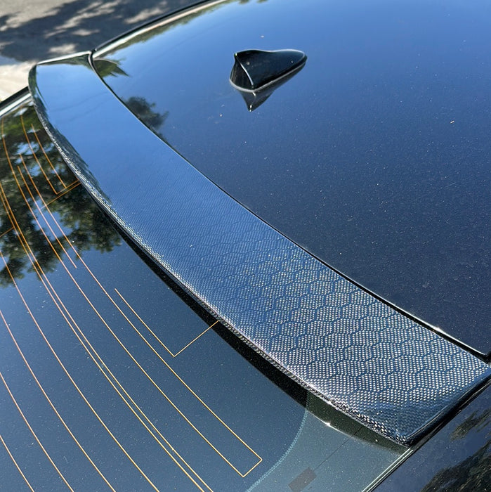 Carbon fiber q50 Rear Window visors