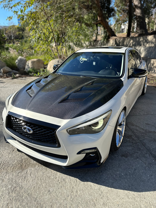 Infiniti q50 SQP AM-S carbon hood
