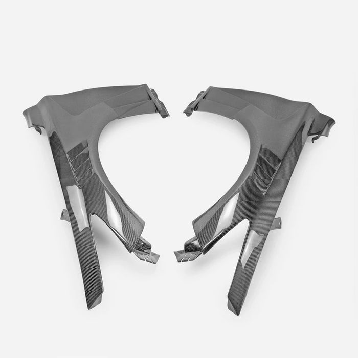 Q50 double vented carbon fenders