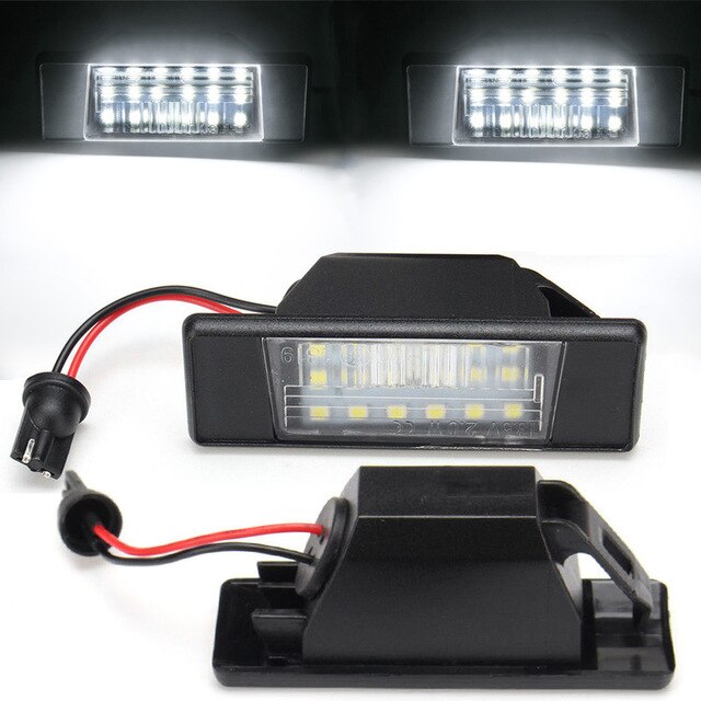 Q50 2pcs White LED License Plate light